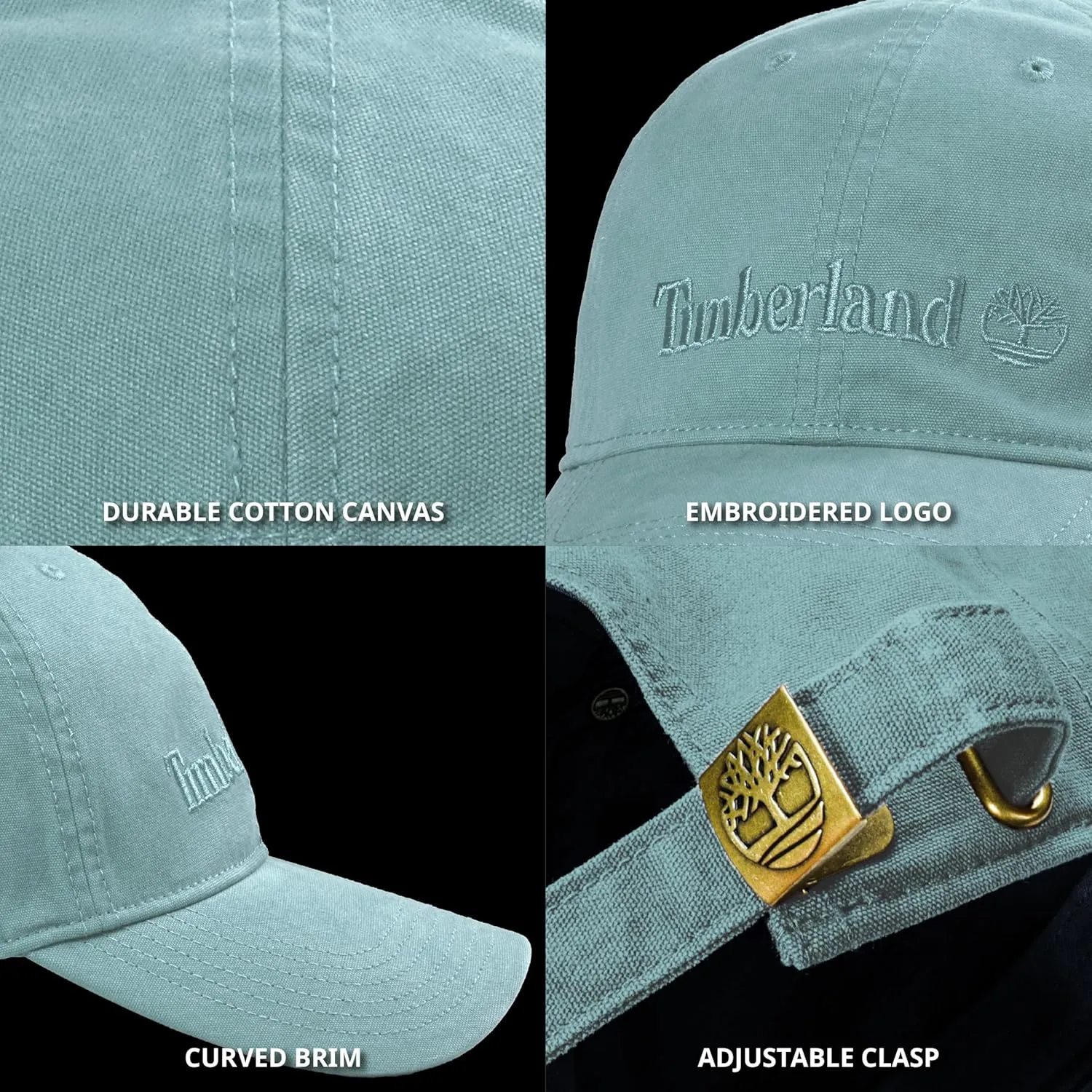 Timberland Cooper Hill Men's Baseball Cap - Cotton Canvas, Adjustable, Lightweight & Stylish Hat for Outdoor Activities