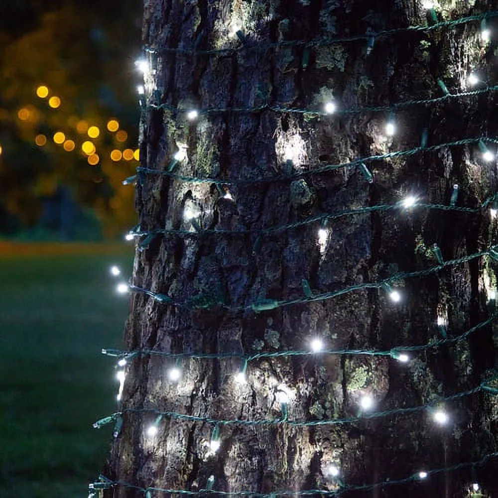 timeless SoftTwinkle LED Multi-Color Christmas Mini Twinkle Lights, 50 Lights, 17 ft, Green Wire, Connectable Cool White