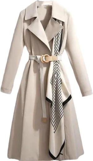 Trench Coat Autumn Winter Casual Loose Show Thinness Long Windbreaker Clothing Coat Women Jackets
