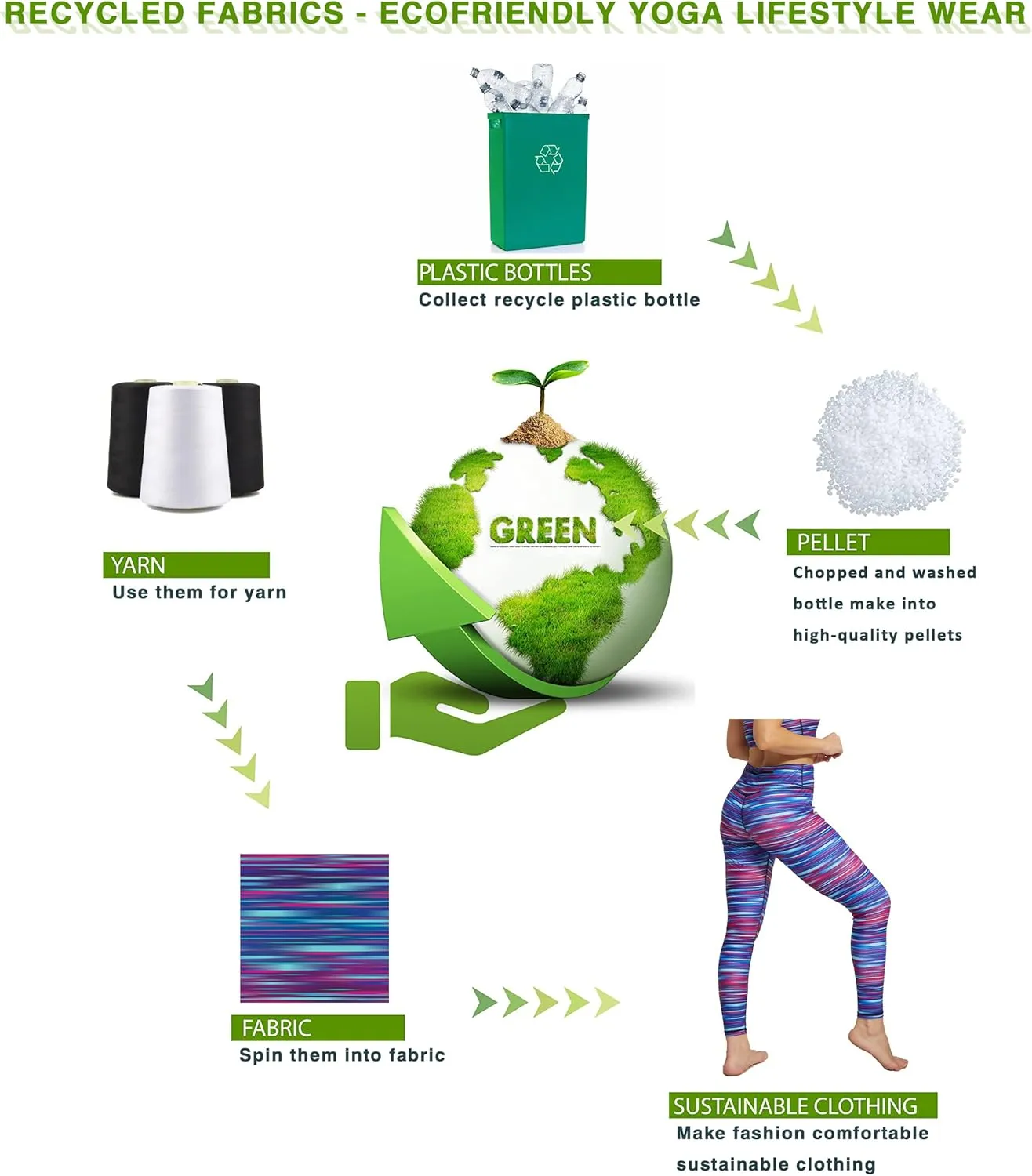 UIUO-UIPEU Women's Printed Yoga Pants with Pockets 7/8 Workout Leggings for Women Tummy Control Compression Leggings