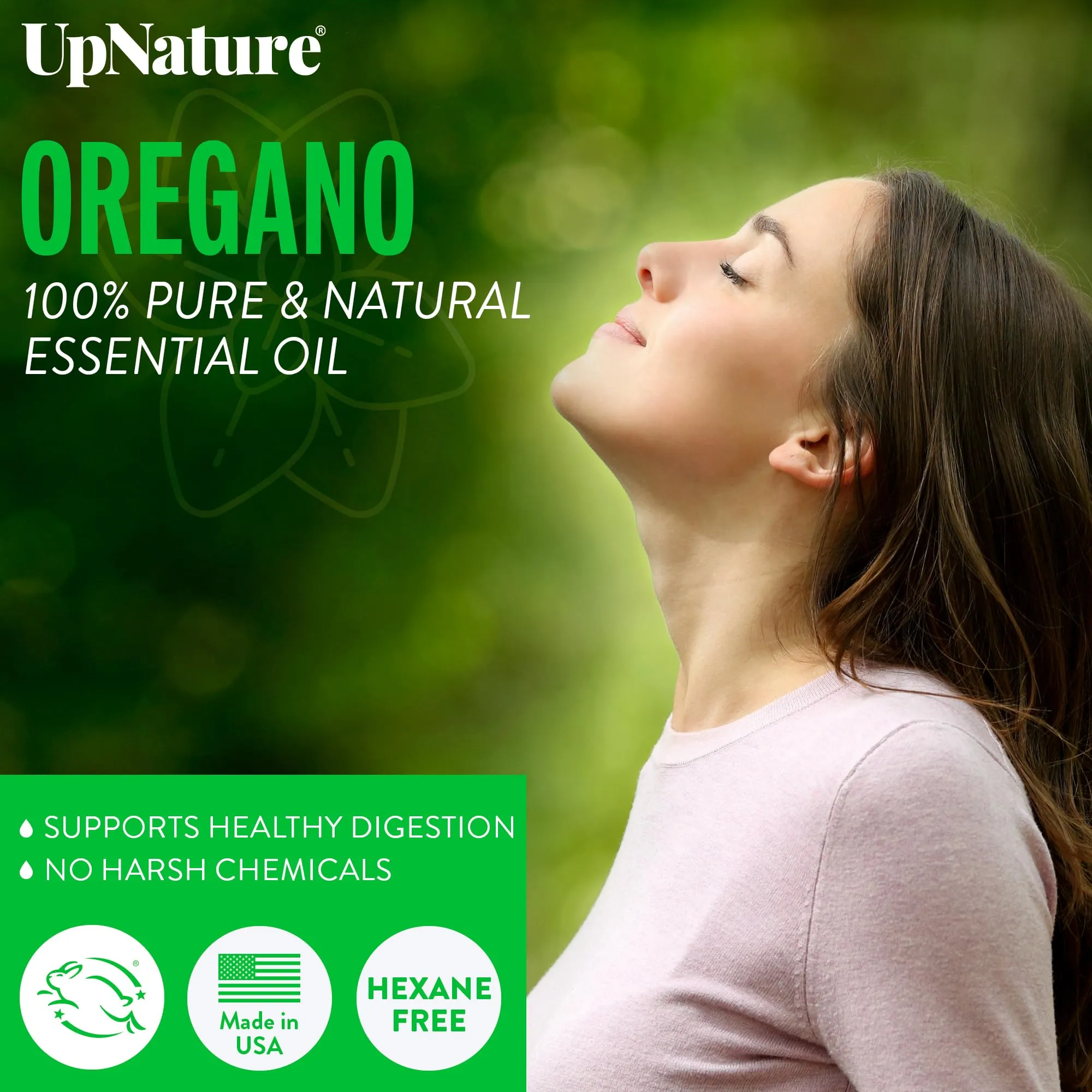 UpNature Oregano Essential Oil - Huge 2oz - 100% Pure Oregano Oil - Aromatherapy Oil