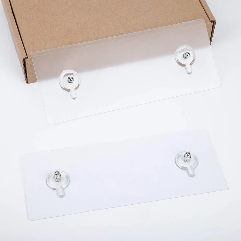 Vdomus adhesive suction stickers for no drilling acrylic corner shelves