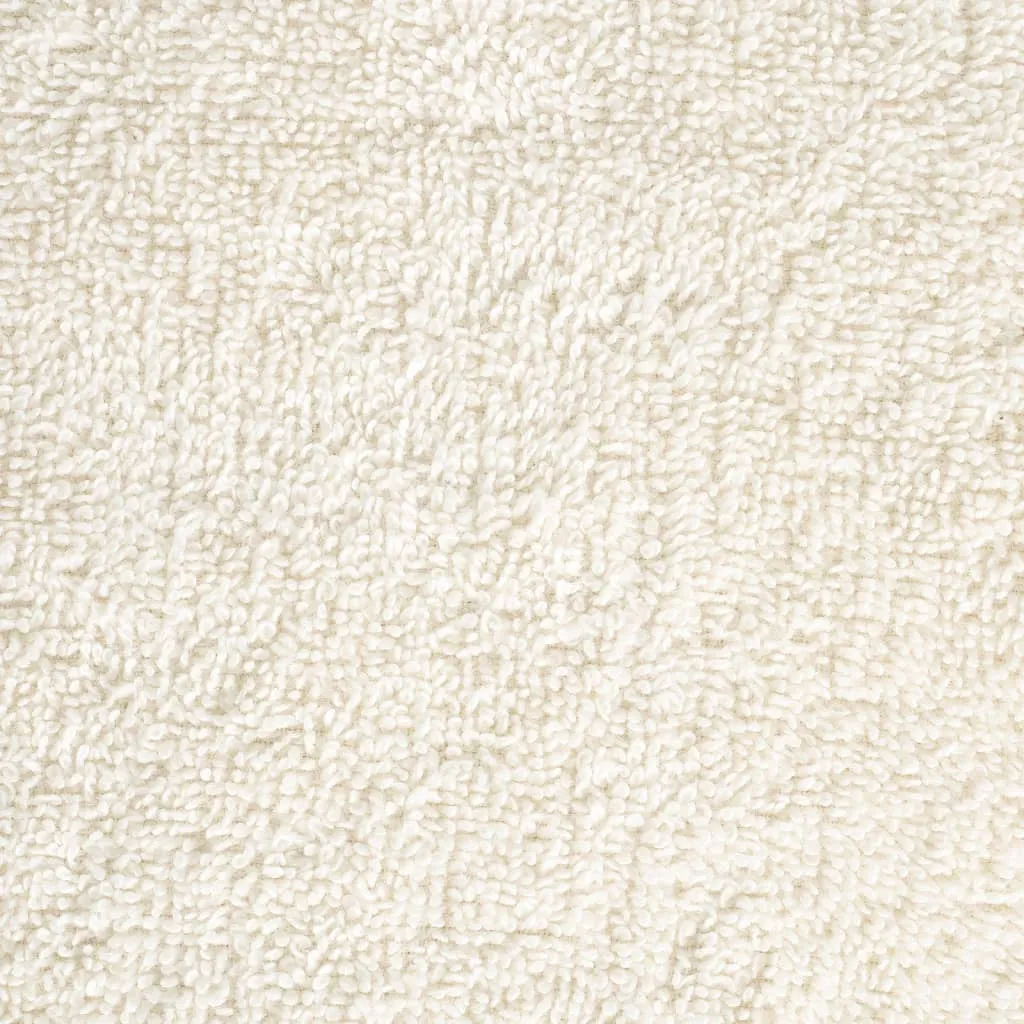 vidaXL 6 Piece Premium Towel Set SOLUND Cream 600 GSM - Ultra-Soft Ring-Spun Cotton, Highly Absorbent & Machine Washable