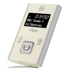 View Quest Blighty DAB  Pocket Digital FM Radio (Silver/Cream)