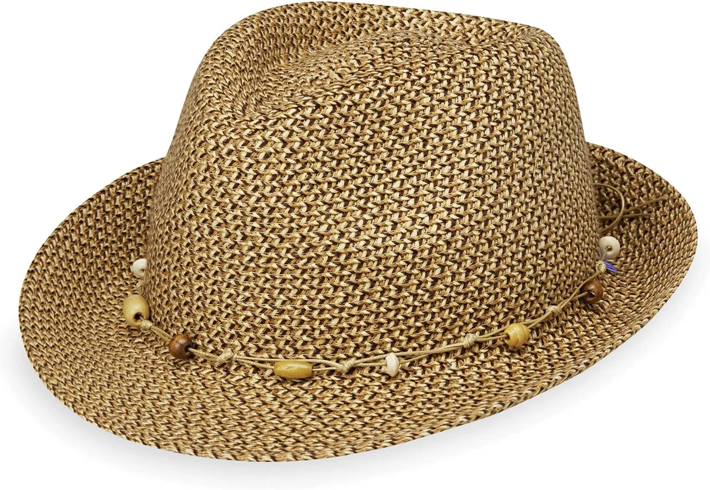Wallaroo Hat Company  Womens Waverly Trilby Fedora  Short Brim Sun Hat, Packable, Adjustable Size for Medium Crown Sizes