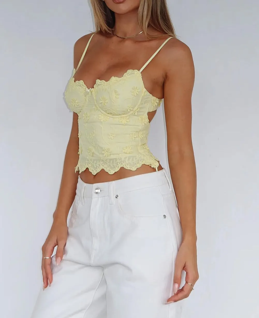 Women Y2k Sheer Lace Crop Tank Tops See Through Mesh Cami Sleeveless Spaghetti Strap Camisoles Going Out Bustier Top