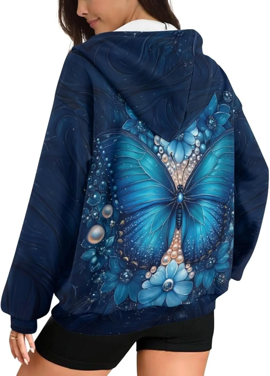 Women's 2024 Zip Up Y2K Hoodies Casual Long Sleeve Sweatshirts Fall Zipper Jackets with Pockets
