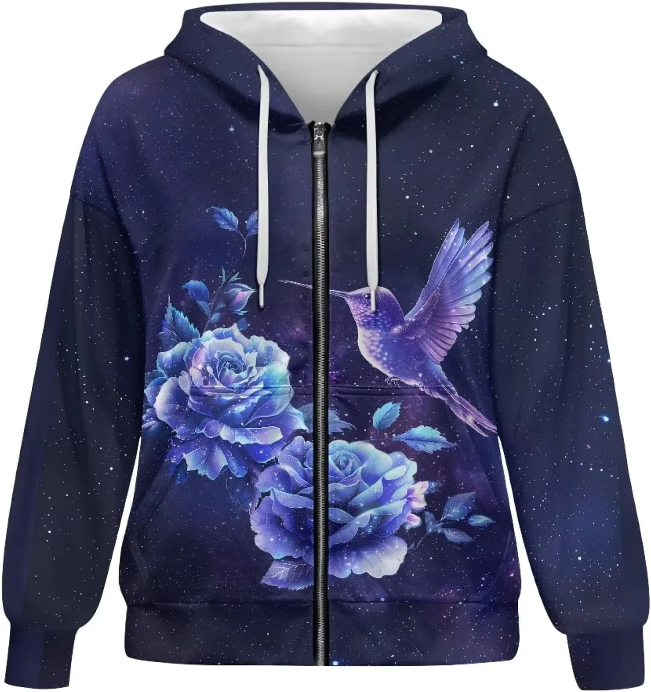 Women's 2024 Zip Up Y2K Hoodies Casual Long Sleeve Sweatshirts Fall Zipper Jackets with Pockets