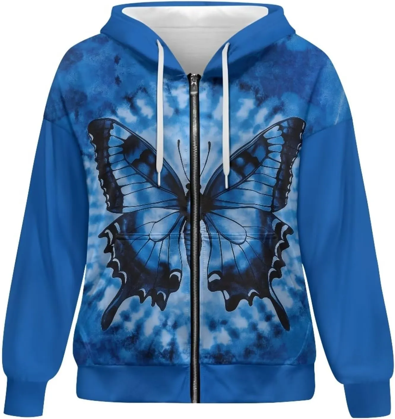 Women's 2024 Zip Up Y2K Hoodies Casual Long Sleeve Sweatshirts Fall Zipper Jackets with Pockets