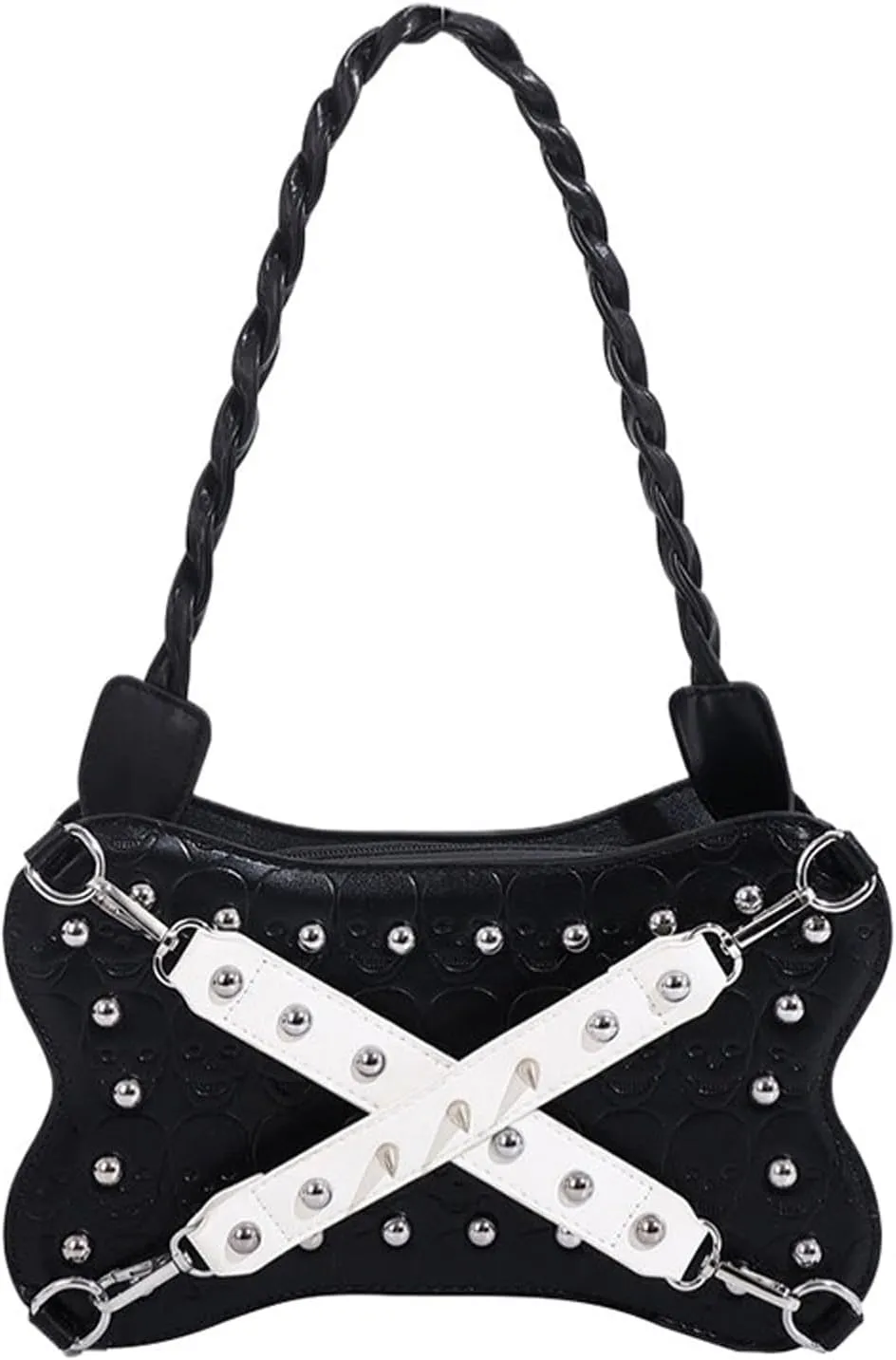 Women's Crossbody Bag Gothic Wallet Rivet Sweet Cool Dark PU Leather Punk Rock Party Shoulder Bag