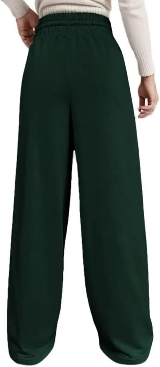 Women's Drawstring High Waist Wide Leg Sweatpants Oversized Sweats Pants Dressy Joggers Lounge Trousers with Pockets