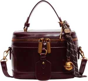 Women's Elegant Minimalist Handbag, Hand-Carry Bucket Bag, Fashionable Casual Shoulder Bag, Niche Messenger Bag.