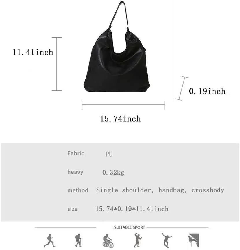 Women's Handbag Retro Solid Color Casual Minimalist PU Single Shoulder Underarm Tote Bags