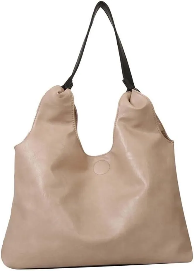 Women's Handbag Retro Solid Color Casual Minimalist PU Single Shoulder Underarm Tote Bags