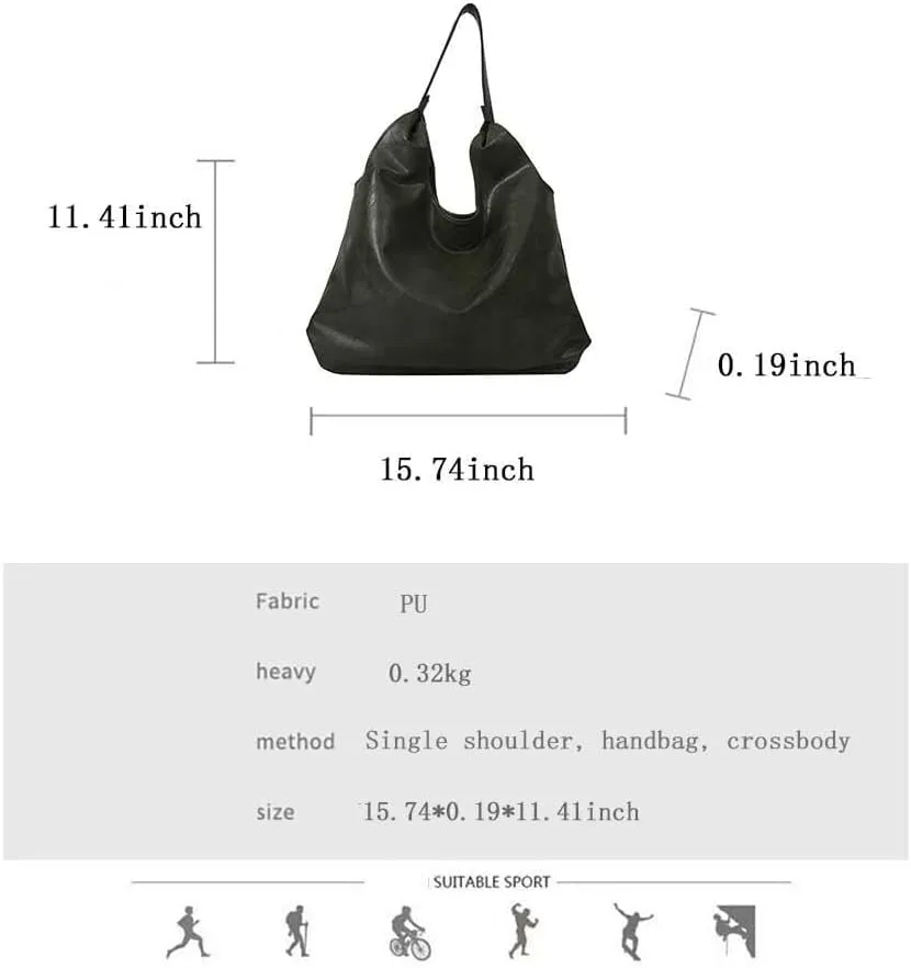 Women's Handbag Retro Solid Color Casual Minimalist PU Single Shoulder Underarm Tote Bags