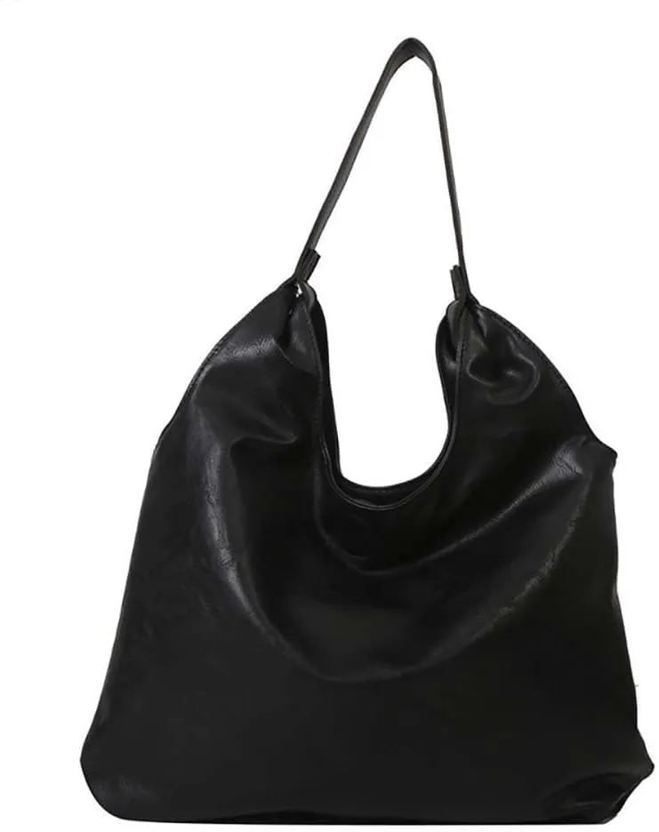 Women's Handbag Retro Solid Color Casual Minimalist PU Single Shoulder Underarm Tote Bags