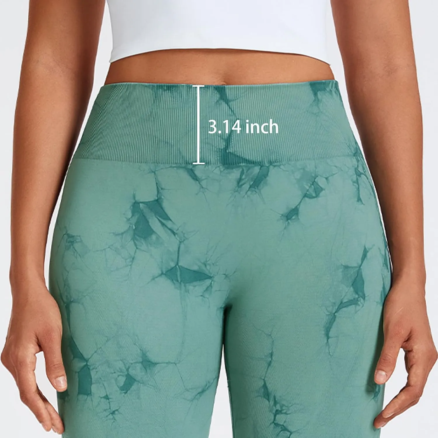 Women's High-Compression Tie-Dye Yogo Pants Seamless Mid-Rise Workout Legging,Breathable & High-Elastic Gym Running