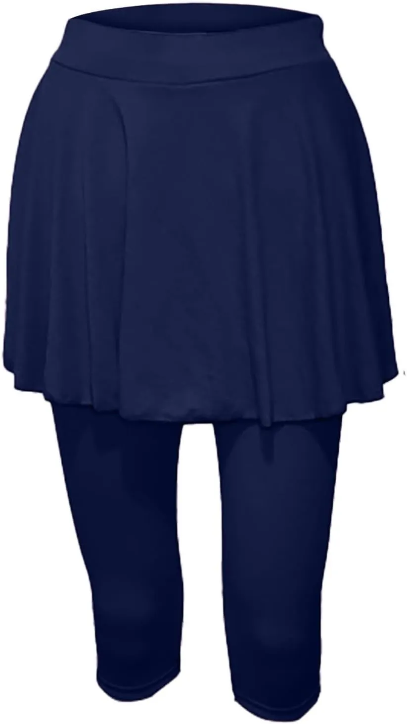 Women's Yoga Skirt with Built-in Leggings Summer High-Waisted Athletic Skorts Pants Breathable Running Outfits