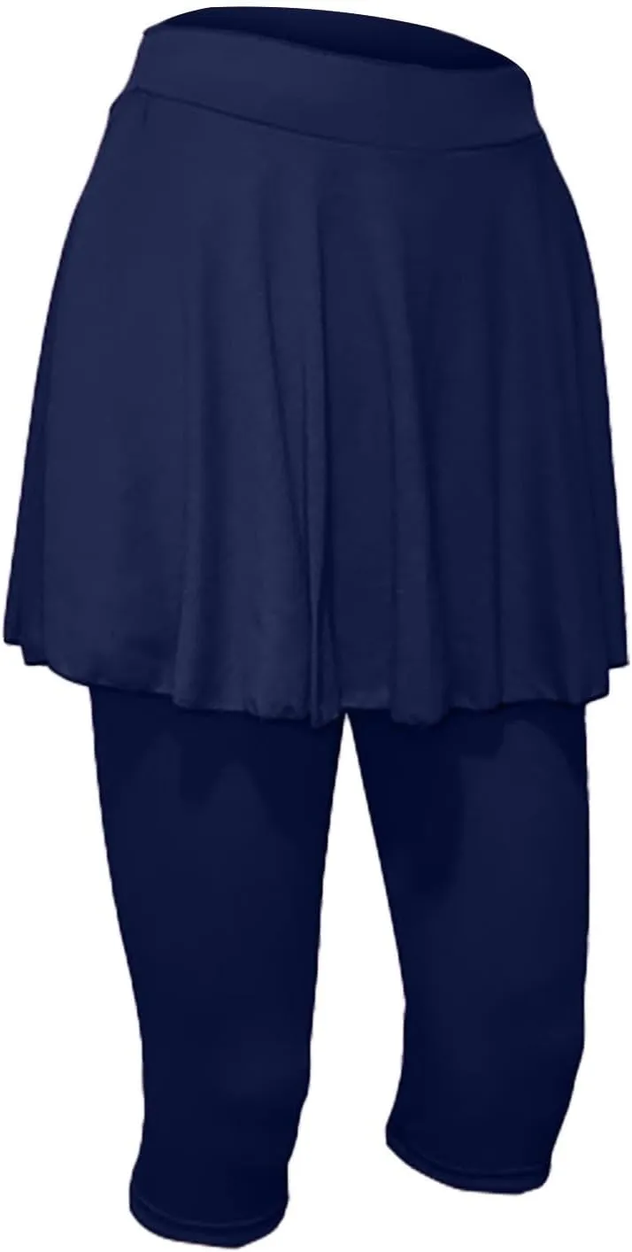 Women's Yoga Skirt with Built-in Leggings Summer High-Waisted Athletic Skorts Pants Breathable Running Outfits