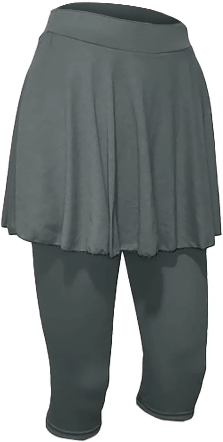 Women's Yoga Skirt with Built-in Leggings Summer High-Waisted Athletic Skorts Pants Breathable Running Outfits