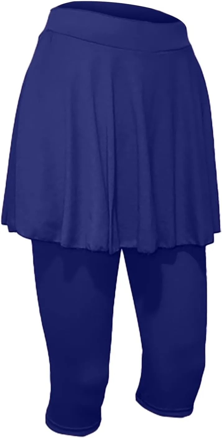 Women's Yoga Skirt with Built-in Leggings Summer High-Waisted Athletic Skorts Pants Breathable Running Outfits