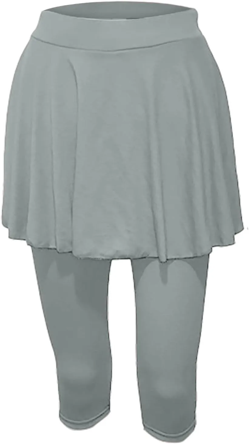 Women's Yoga Skirt with Built-in Leggings Summer High-Waisted Athletic Skorts Pants Breathable Running Outfits