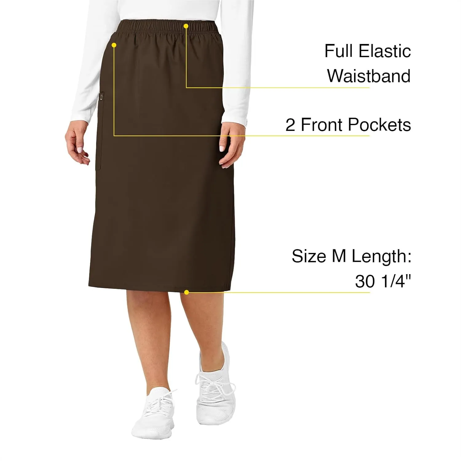 WonderWink Women's Wonderwork Pull-on Cargo Scrub Skirt