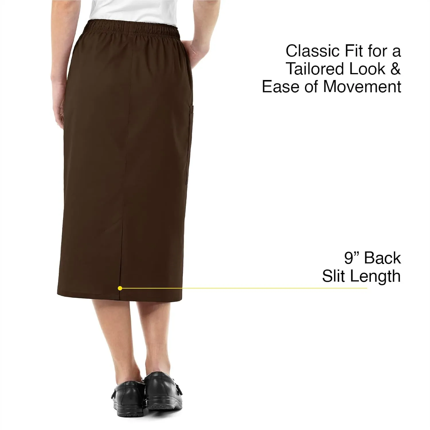 WonderWink Women's Wonderwork Pull-on Cargo Scrub Skirt
