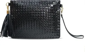 Woven Clutch Purse for Women Evening Bags Handbags Fashion Sparkly Crossbody