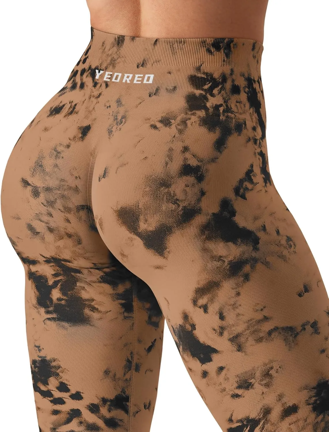 YEOREO Workout Leggings for Women Jada Scrunch Butt Lifting Leggings Seamless Screen Print Gym Yoga Pants