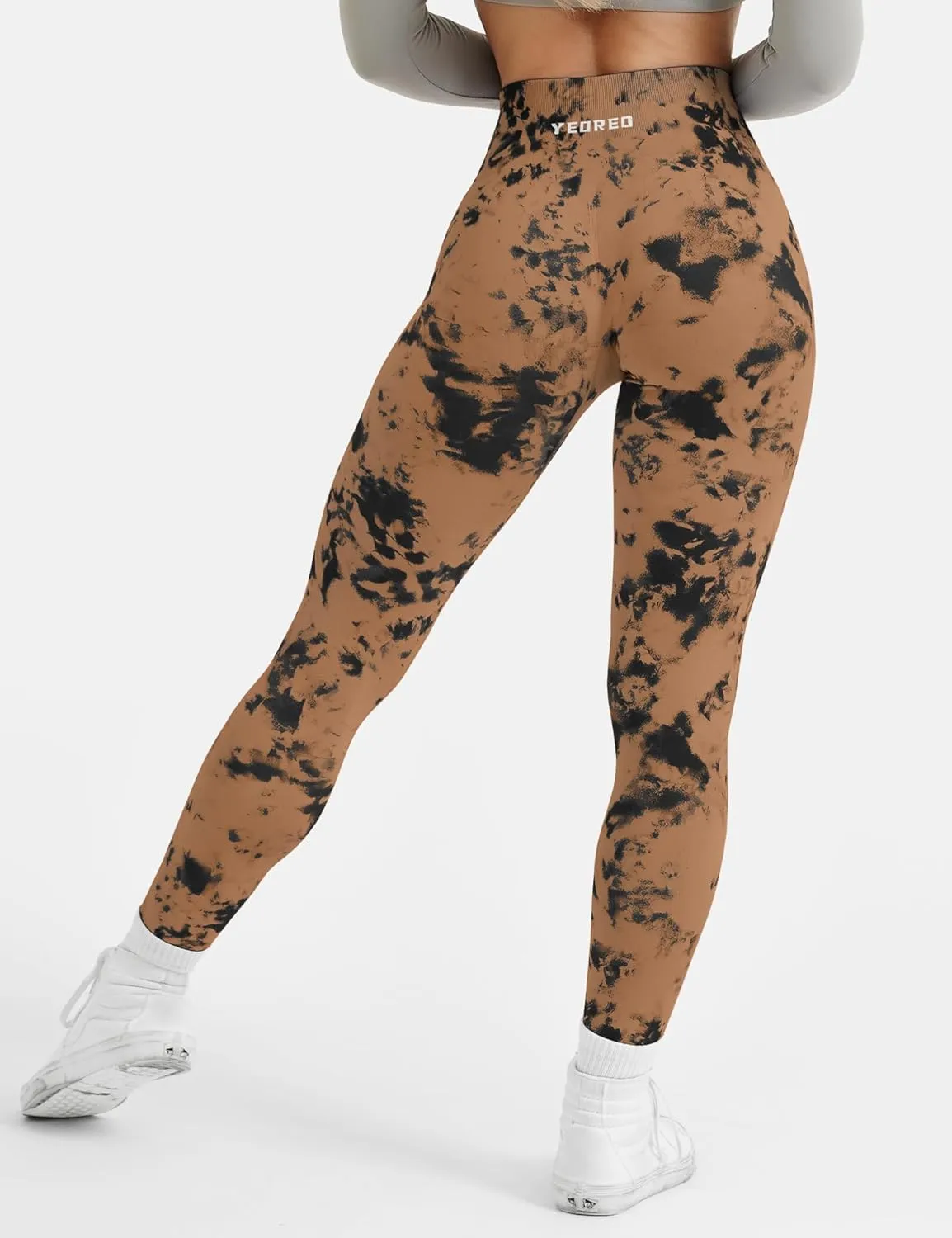 YEOREO Workout Leggings for Women Jada Scrunch Butt Lifting Leggings Seamless Screen Print Gym Yoga Pants