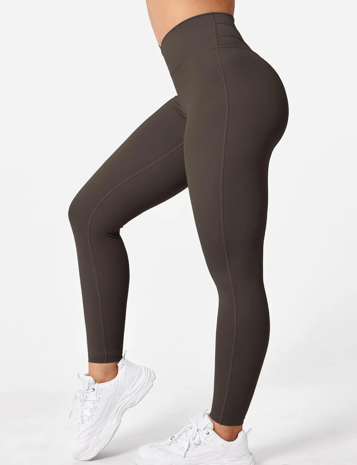 YEOREO Workout Leggings for Women Tummy Control Butt Lifting Leggings High Waisted Cross Waist Gym Yoga Compression Pants