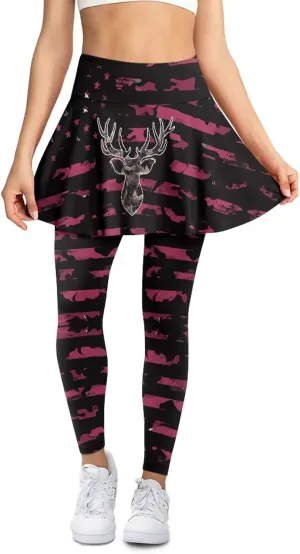 Youngerbaby Tennis Skirted Leggings Woman Athletic Skirt with Leggings High Waist Yoga Skirts Gym A-line Skirt XS-3XL
