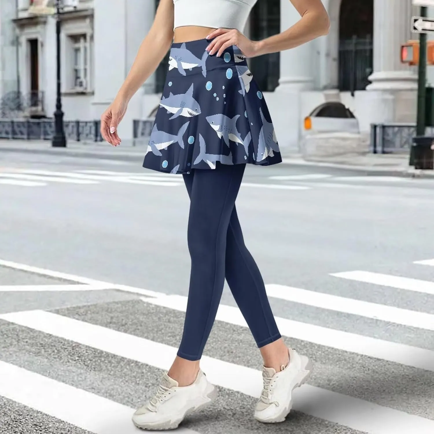 Youngerbaby Tennis Skirted Leggings Woman Athletic Skirt with Leggings High Waist Yoga Skirts Gym A-line Skirt XS-3XL