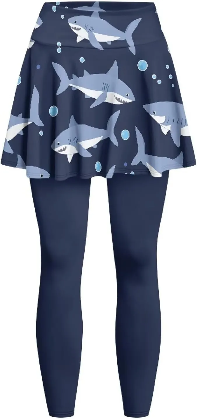 Youngerbaby Tennis Skirted Leggings Woman Athletic Skirt with Leggings High Waist Yoga Skirts Gym A-line Skirt XS-3XL