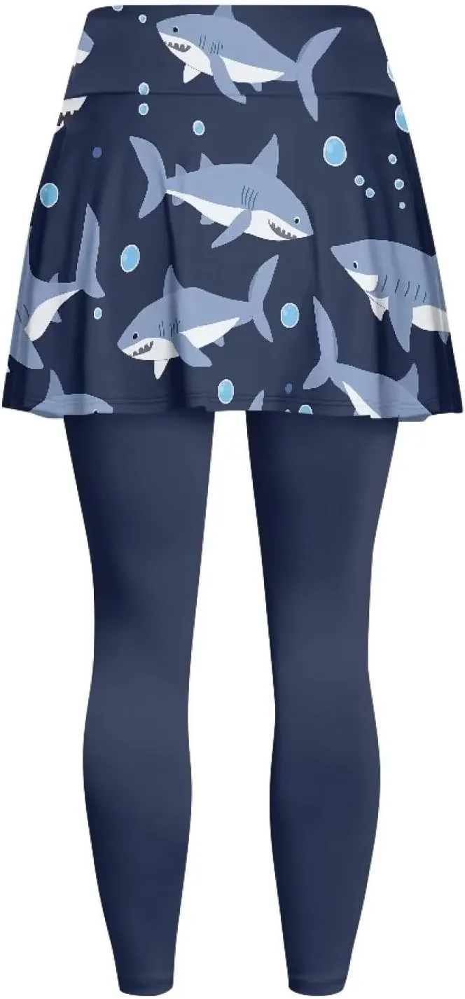 Youngerbaby Tennis Skirted Leggings Woman Athletic Skirt with Leggings High Waist Yoga Skirts Gym A-line Skirt XS-3XL