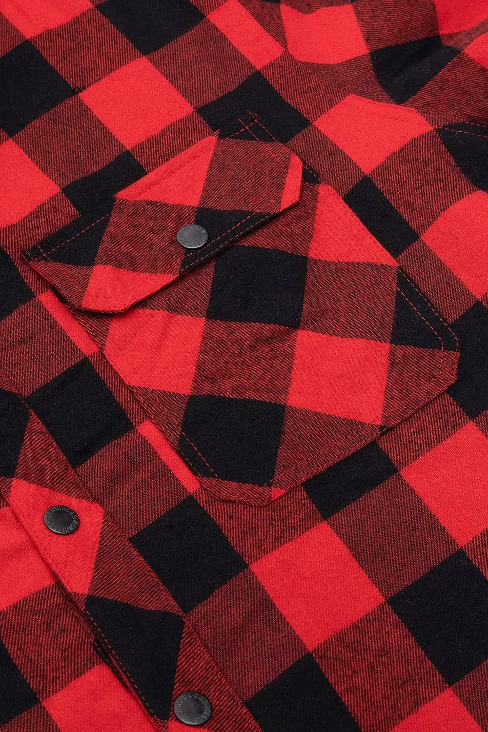 ZENTHACE Men's Thicken Plaid Hooded Flannel Shirt Jacket with Quilted Lined