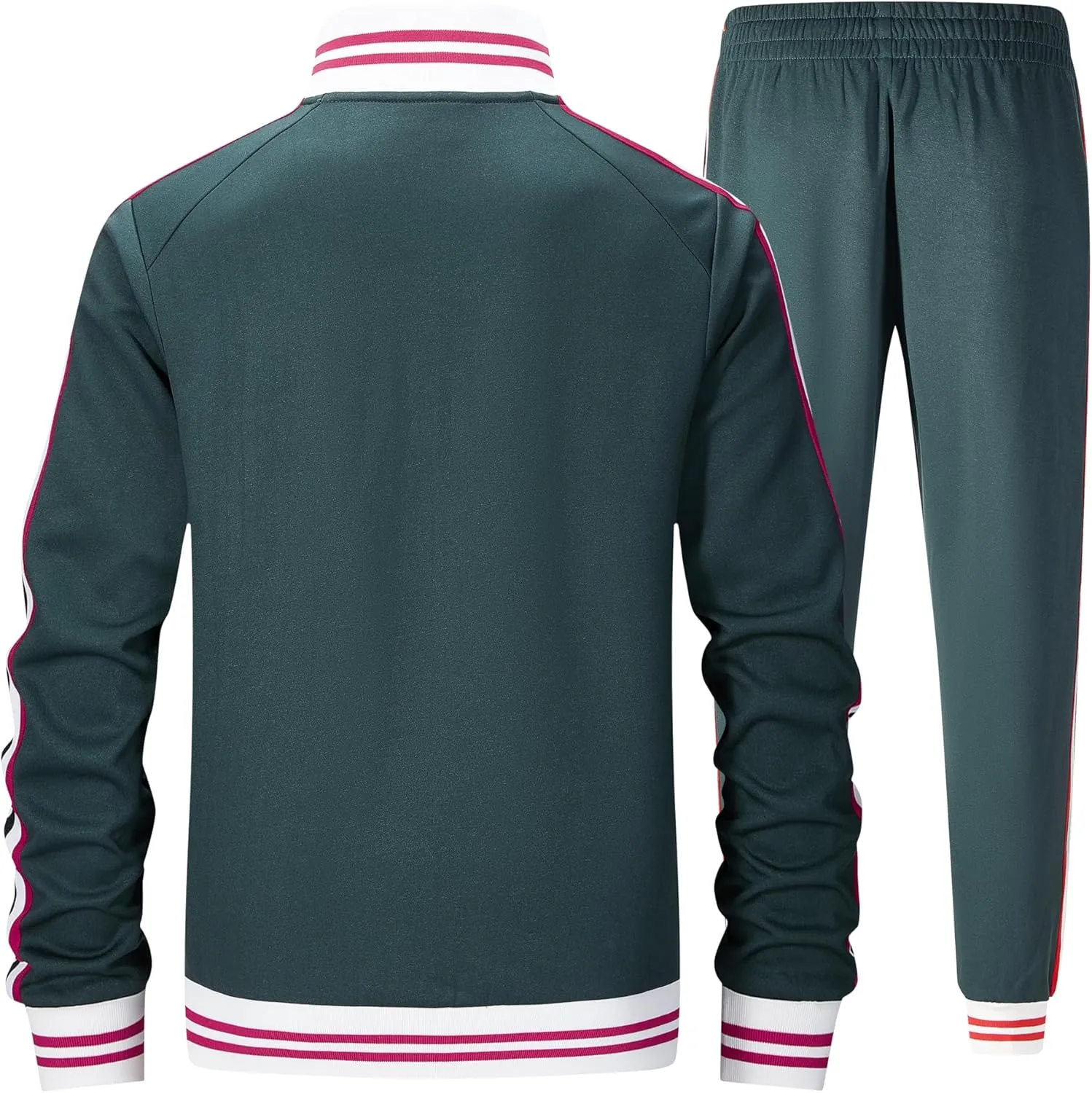 ZPB Men's Track suits Sets Long Sleeve Full-zip Sweatsuit Active Jackets and Pants 2 Piece Outfits